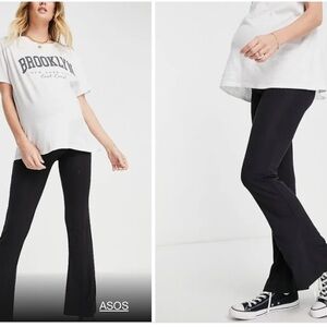 ASOS DESIGN Maternity over the bump kick flare pant